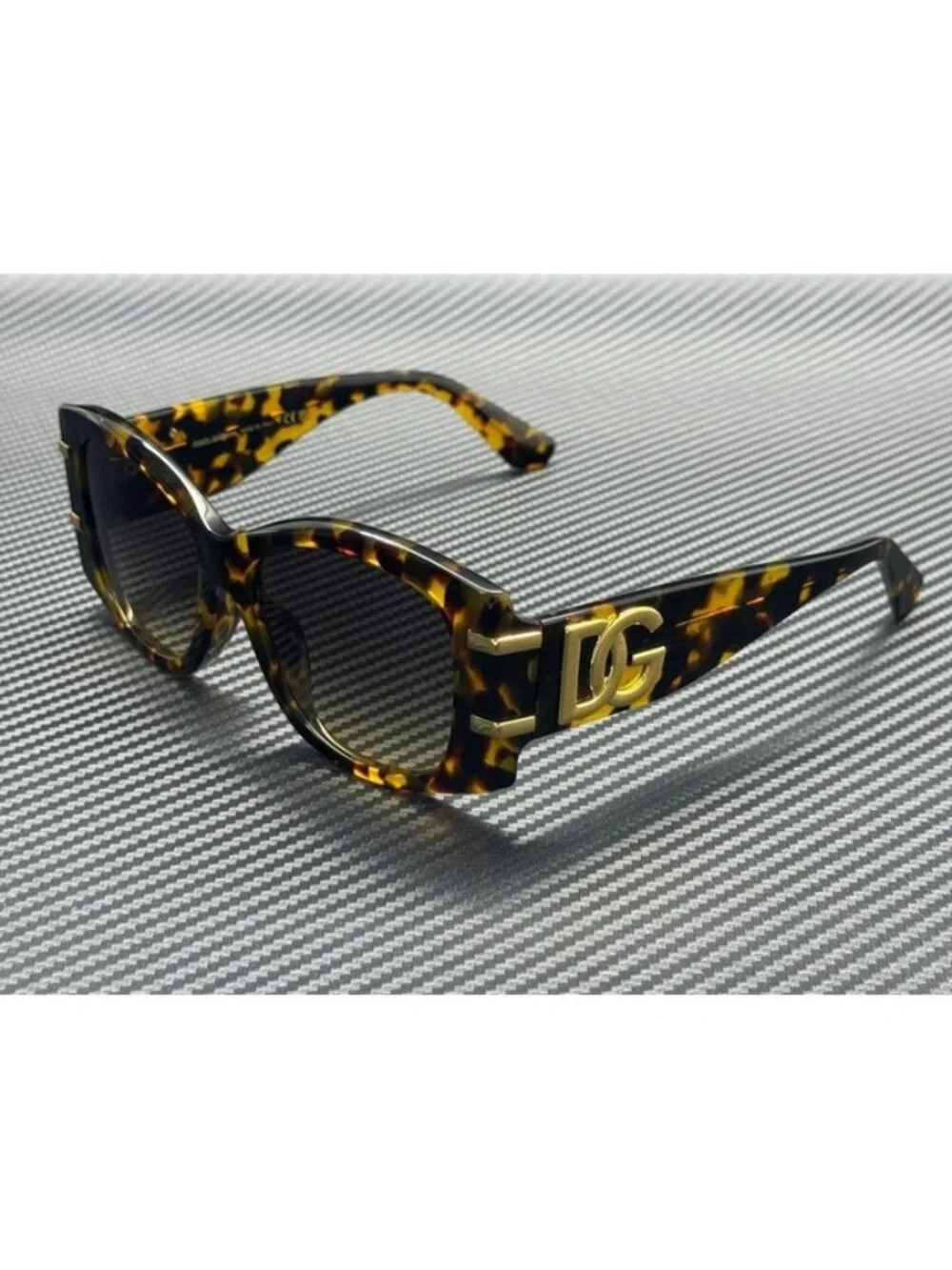New Dolce & Gabbana Men Yellow Havana Sunglasses 54-17-145
